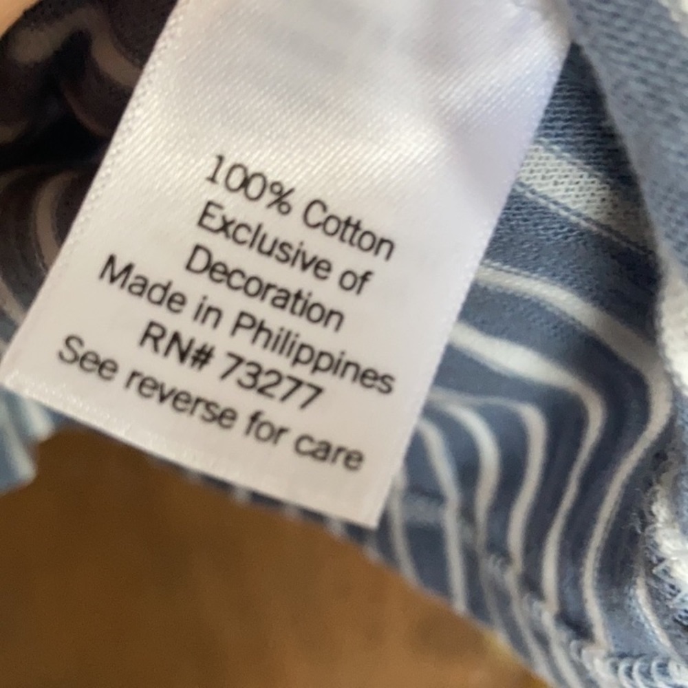 LC Lauren Conrad stripe ruffle sleeve tank cotton casual boho XXL - Picture 11 of 11